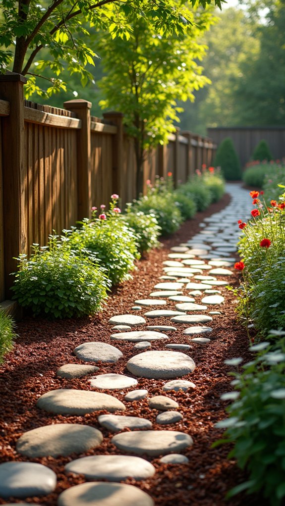 decorative stones and mulch