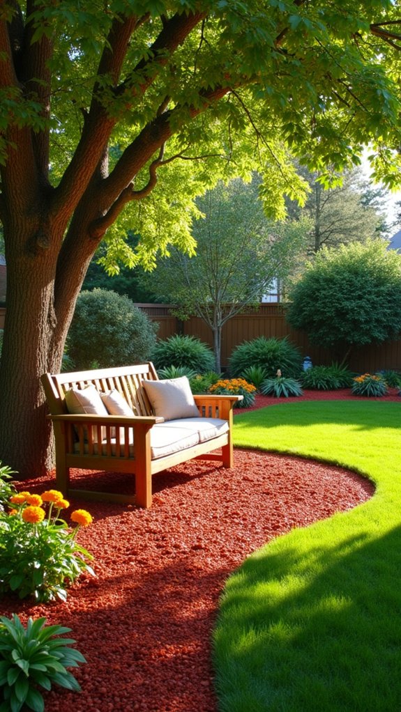 define seating with mulch