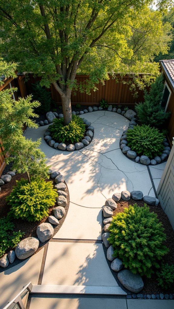 defined planting area aesthetics