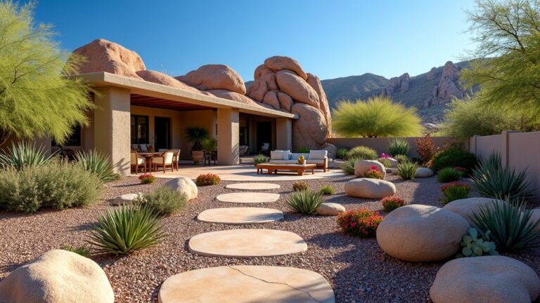 desert rock backyard landscaping ideas