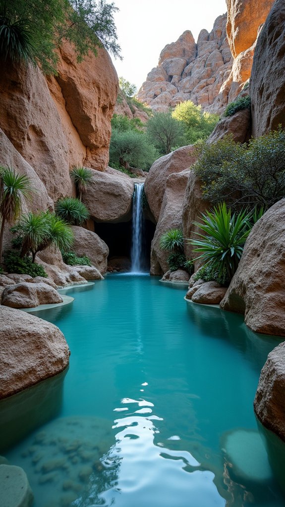 dramatic boulder arrangements enhance beauty