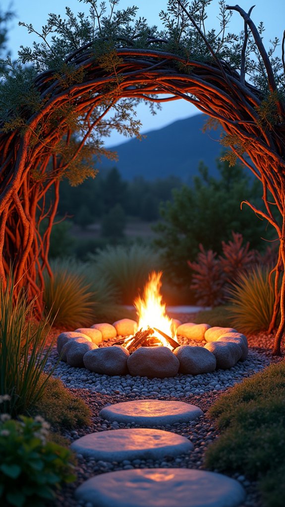 driftwood enhances cozy ambiance