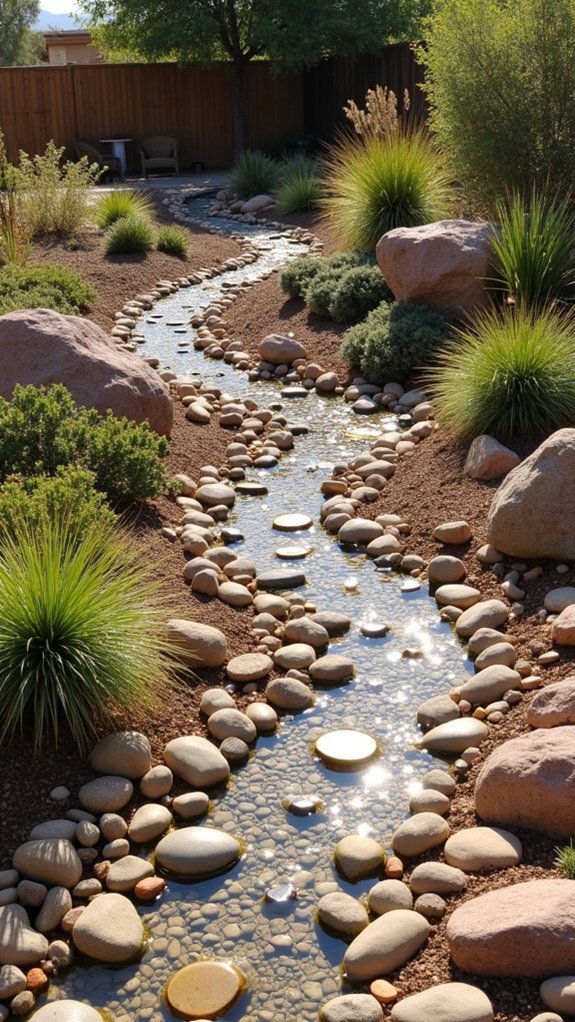 dry creek bed drainage project