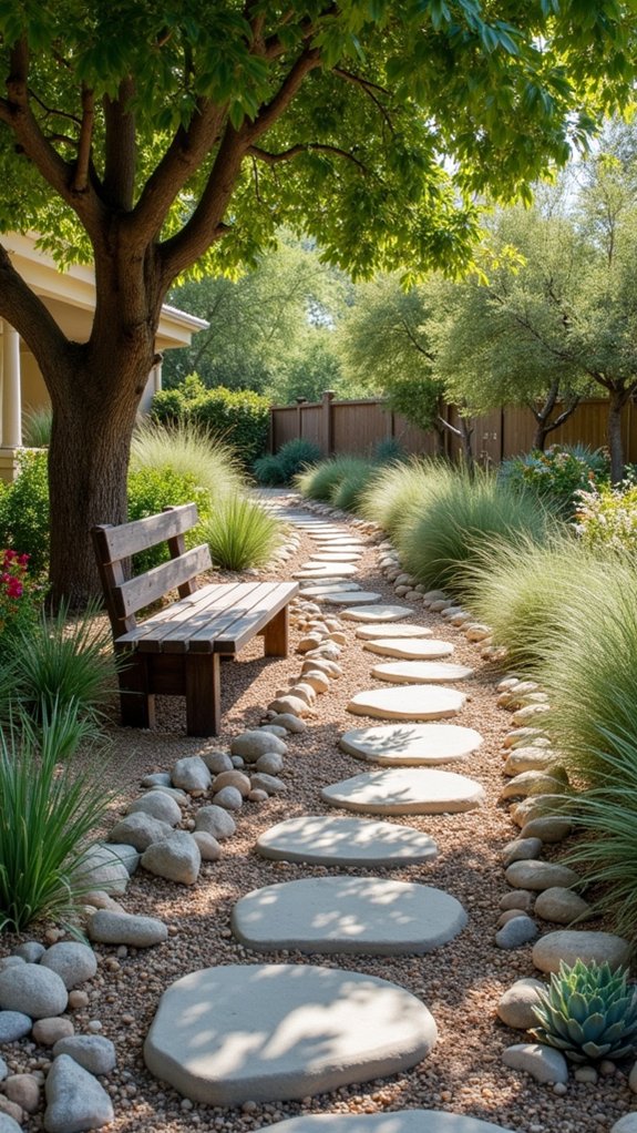 dry riverbed landscape design