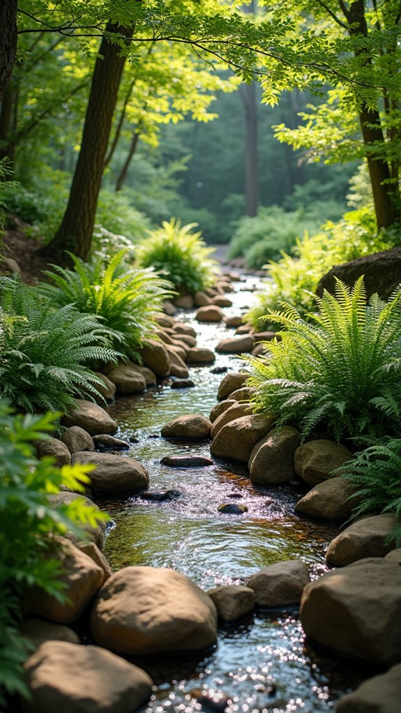 dry stream bed creation
