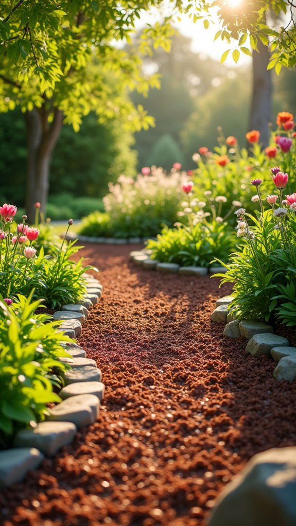 durable low maintenance rubber mulch