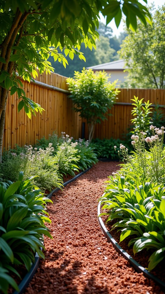 eco friendly bamboo garden fencing