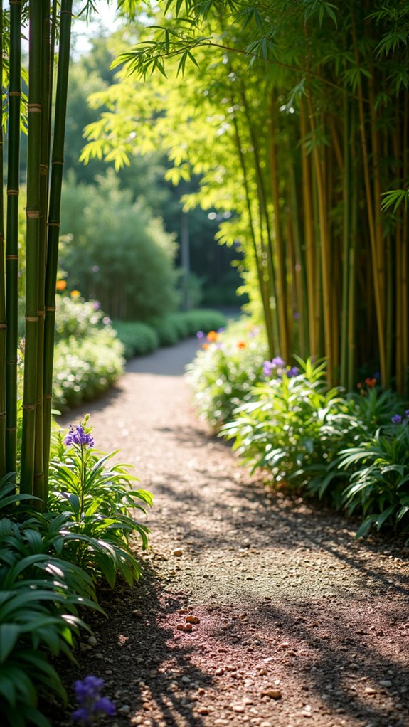 eco friendly bamboo mulch paths