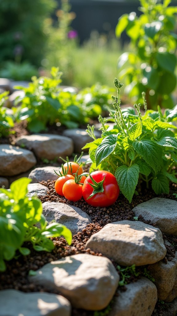 edible garden with aesthetics
