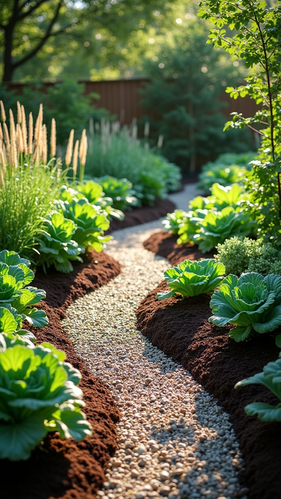 edible plants with mulch