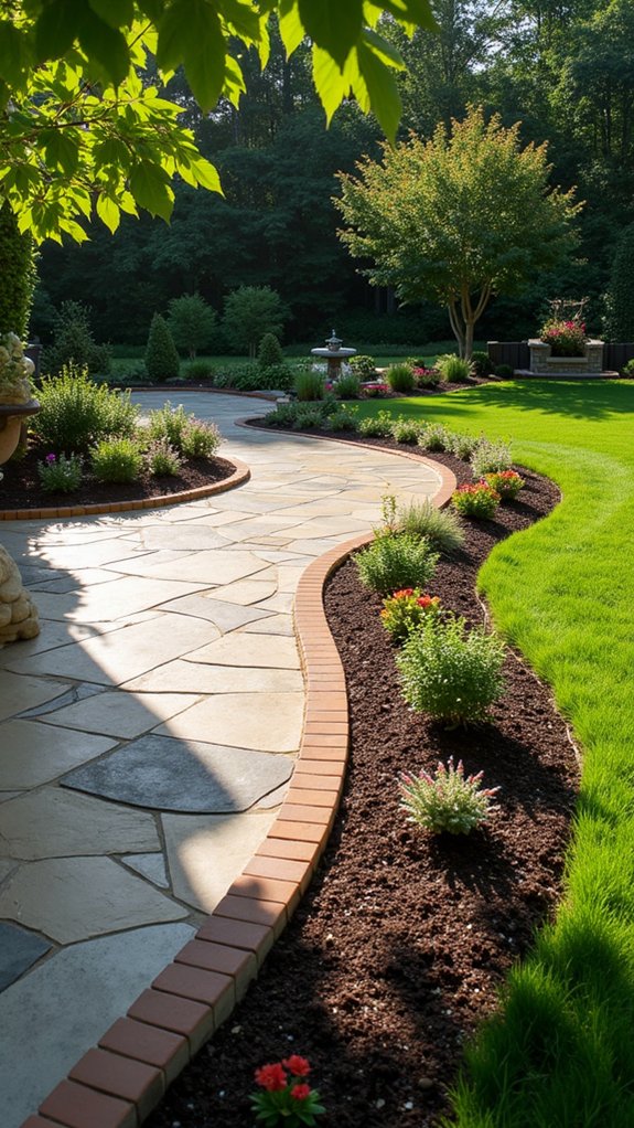 elegant curved patio design