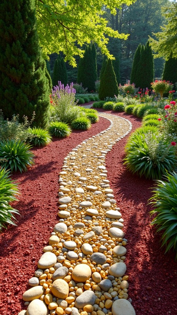 elegant garden stone mulch