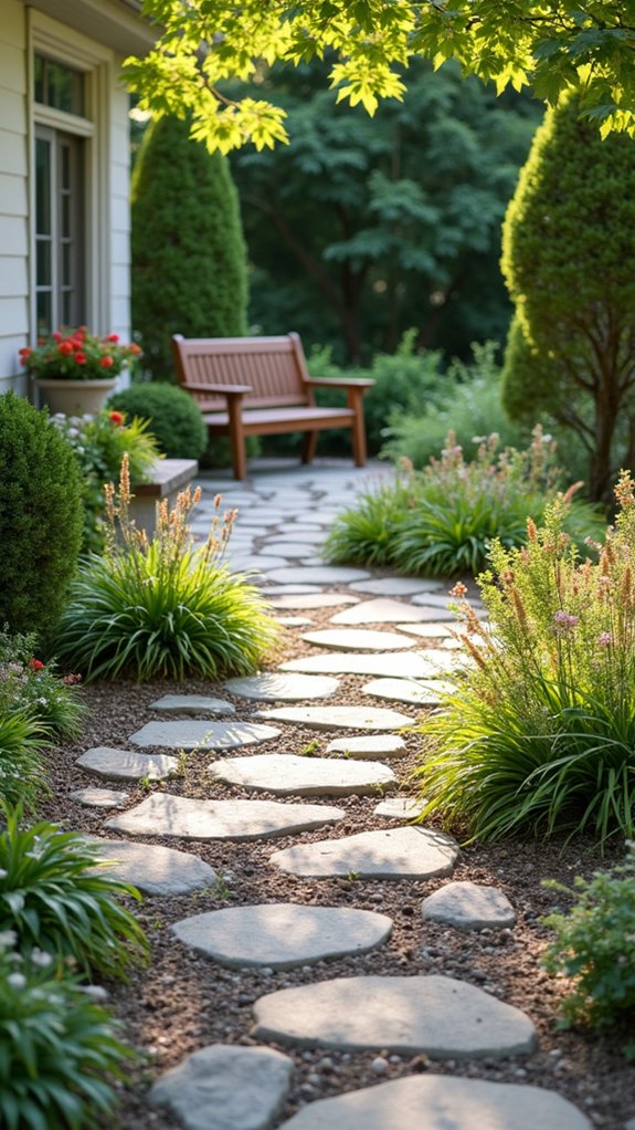 elegant stone pathway design
