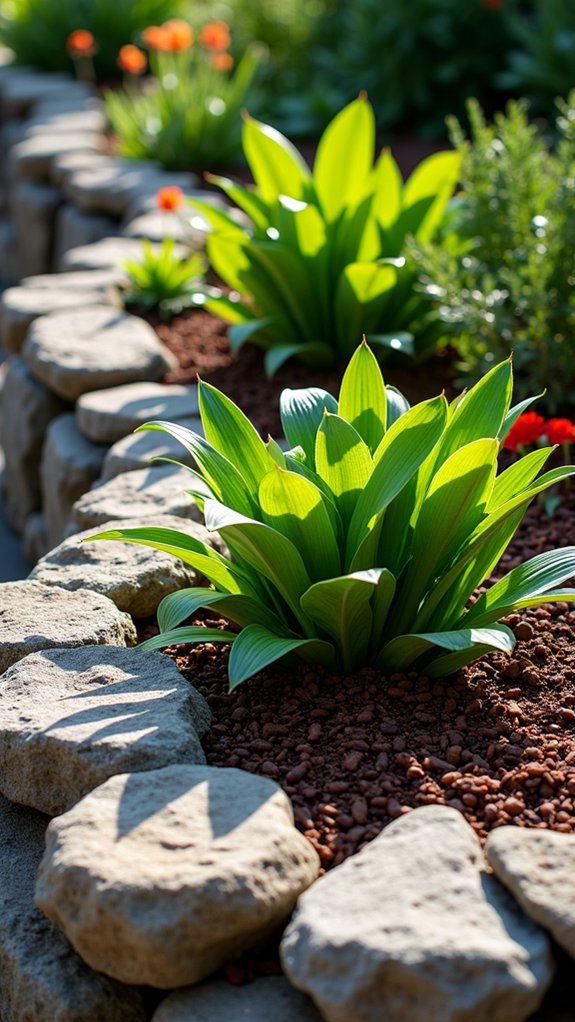 elevated beds with mulch