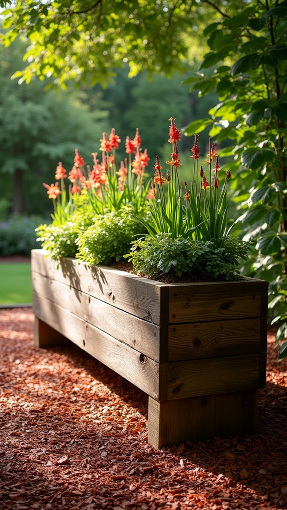 elevated gardening with pine