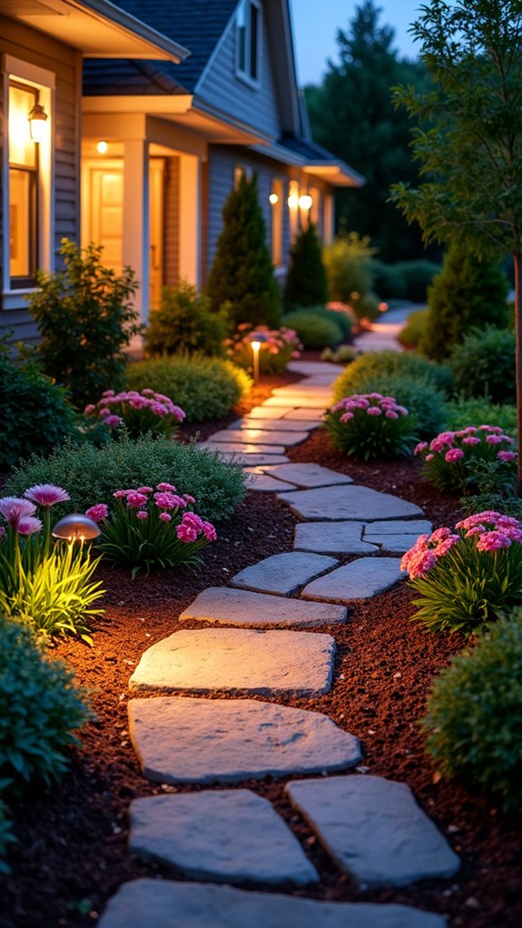 enchanting nighttime garden ambiance