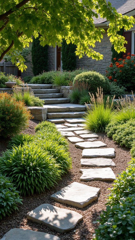 enchanting rock spiral garden