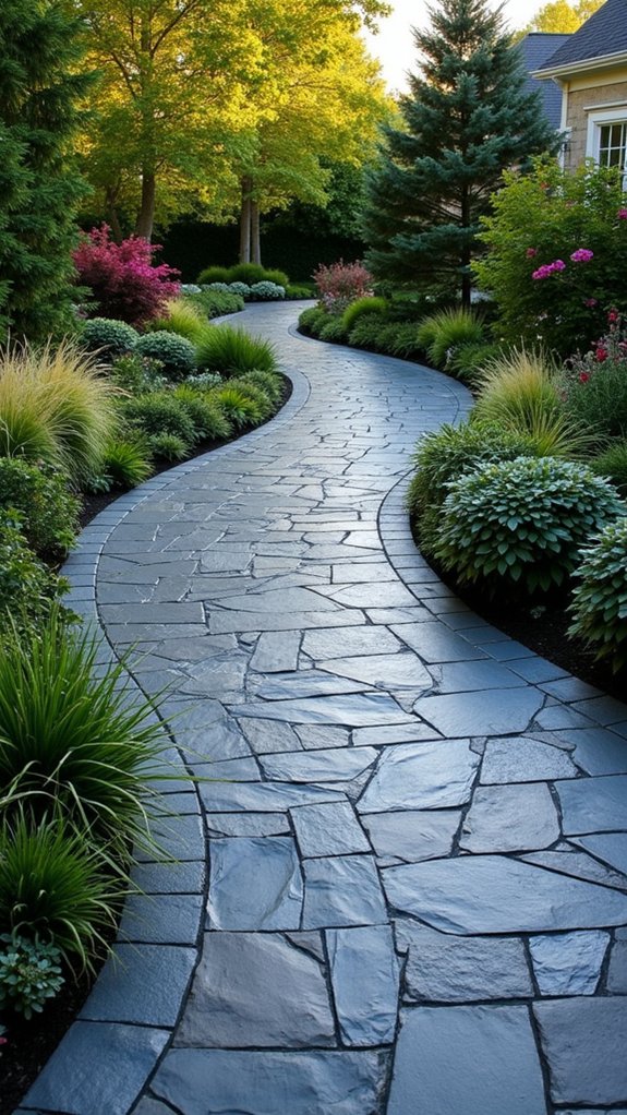 enchanting slate stone driveways