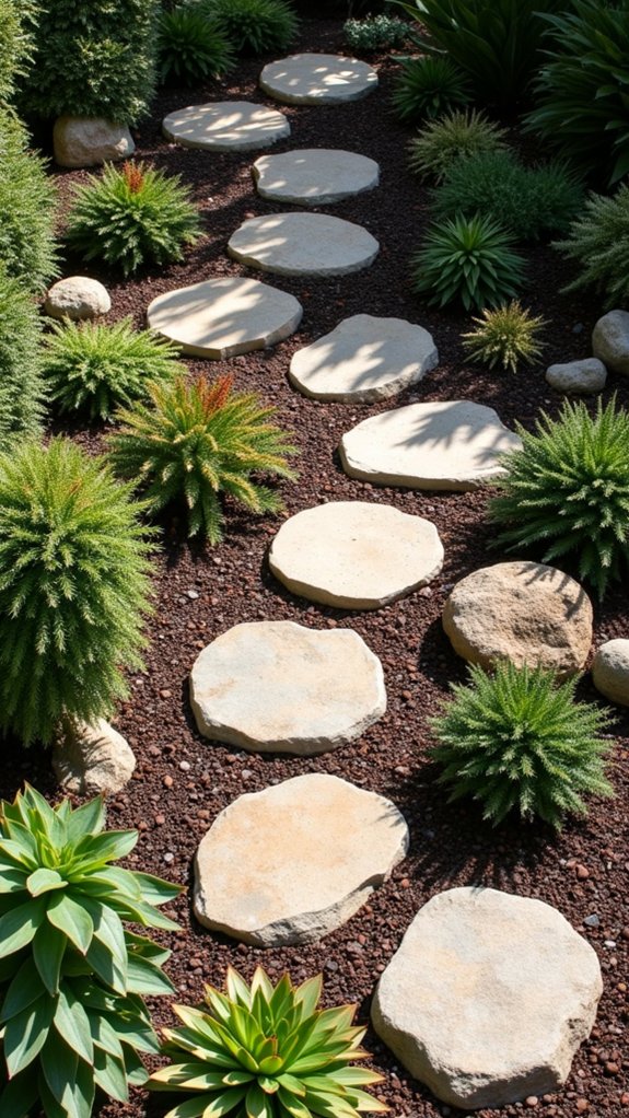 engaging outdoor rock maze
