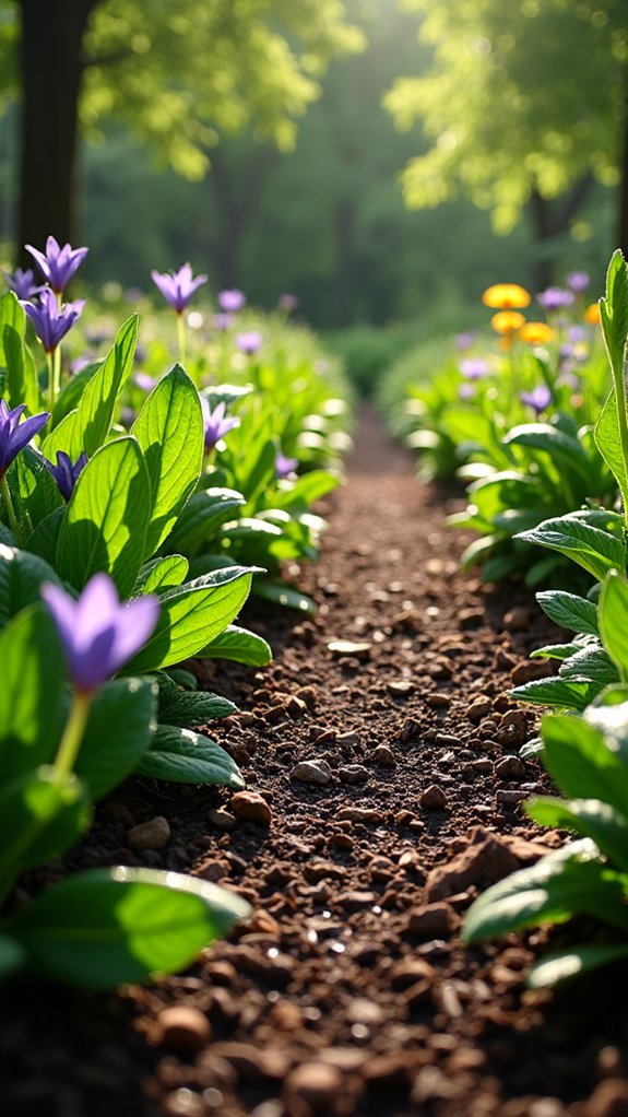 enhance rain garden aesthetics