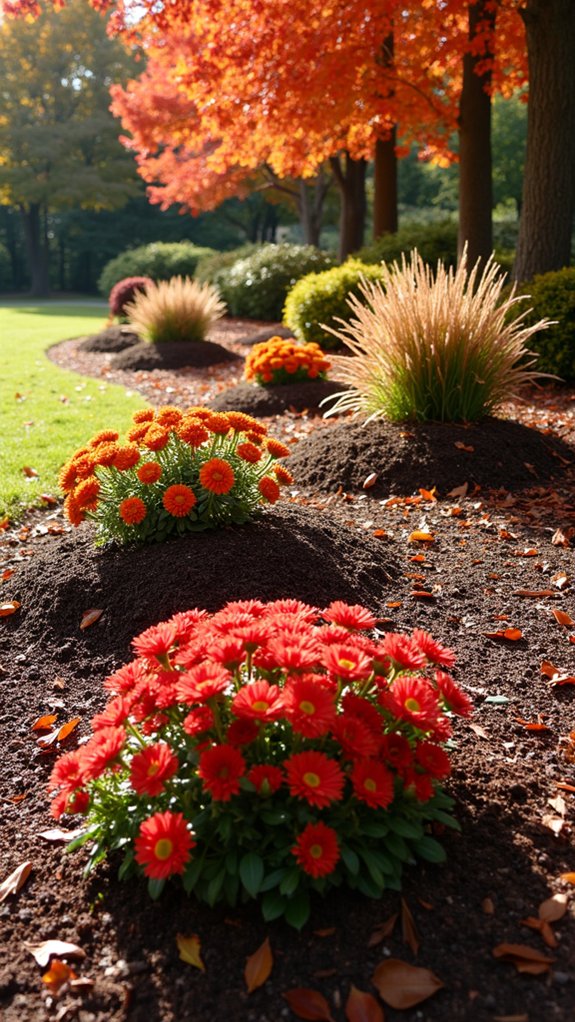 enhancing garden with mulch