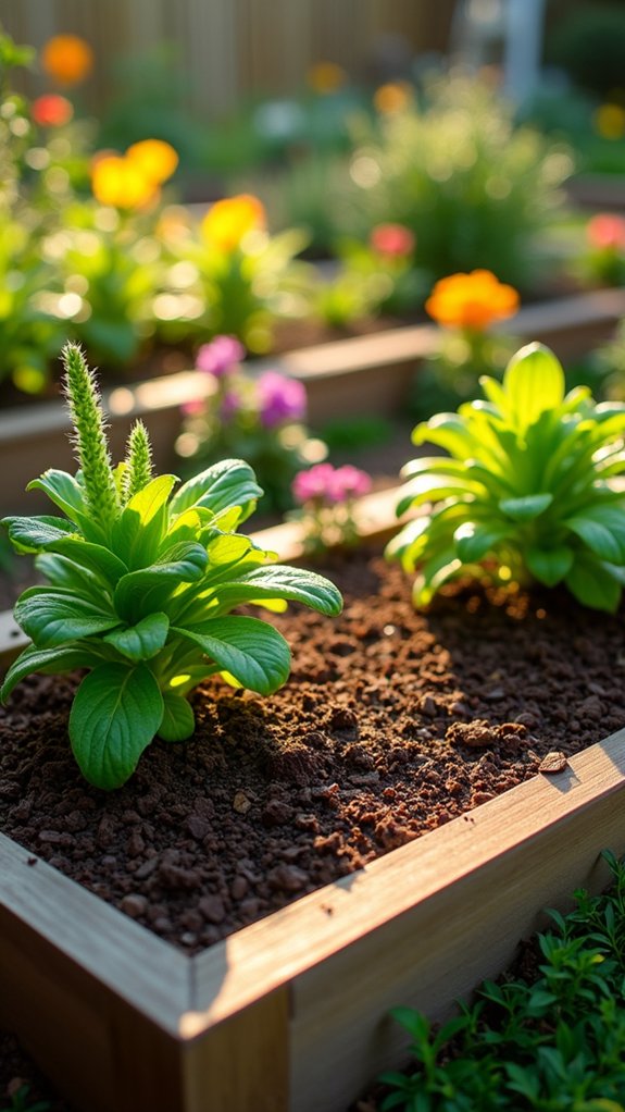 enhancing garden with mulch