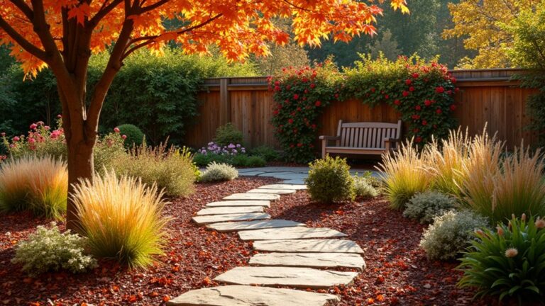 fall landscaping mulch ideas