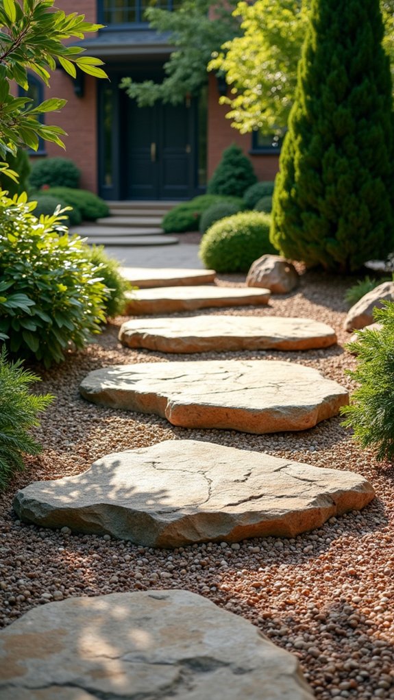 gravel and stone driveway design