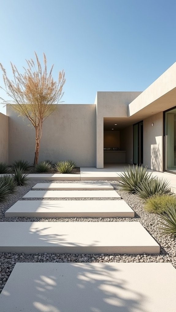 gravel enhances minimalist gardens