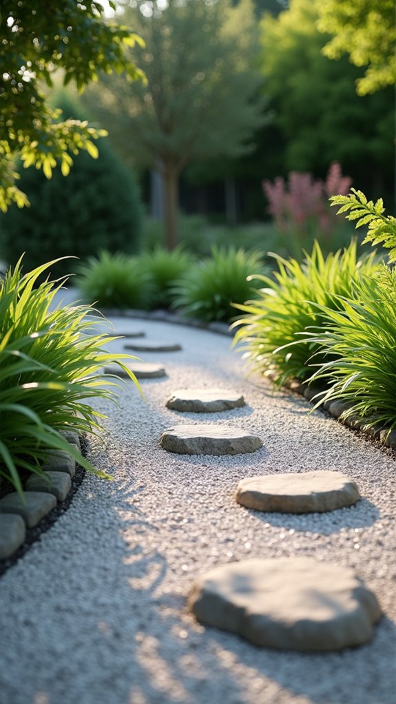 gravel mulch for modern gardens