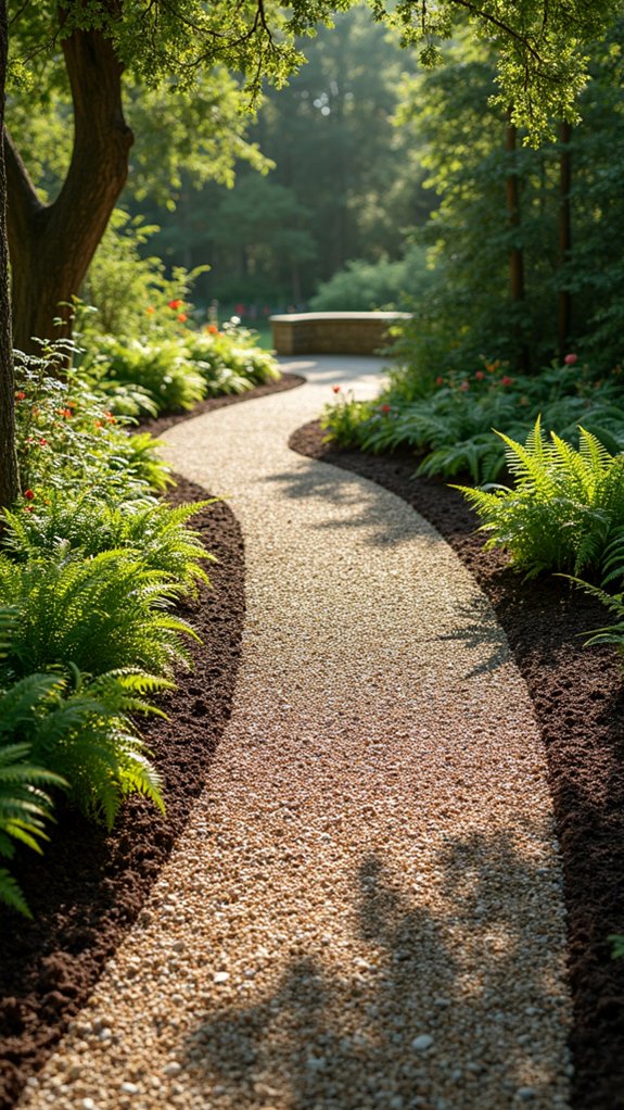 gravel mulch walkway benefits