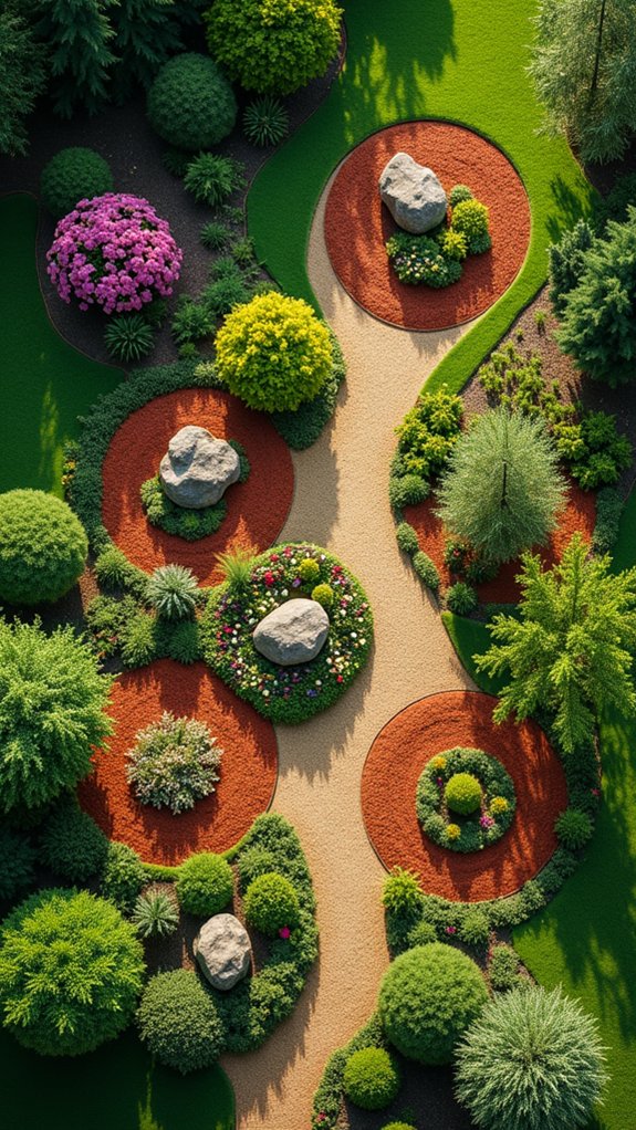 interactive circular garden design