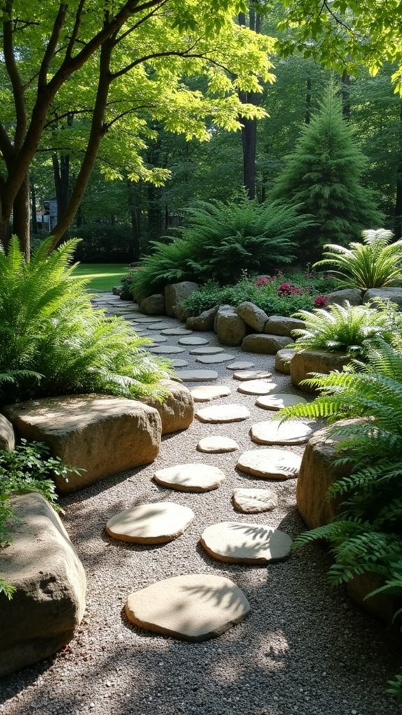 inviting gravel garden pathways