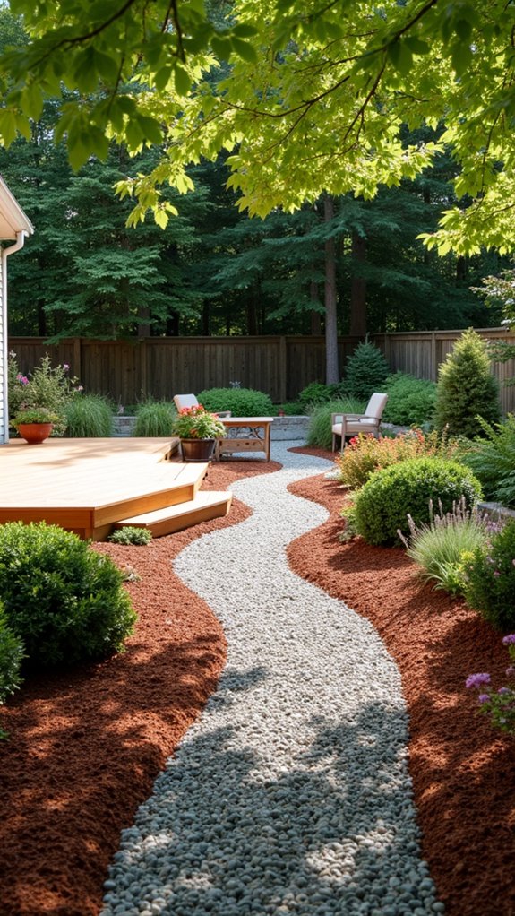 inviting low maintenance garden pathways
