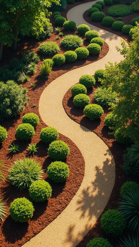 layered garden design beauty