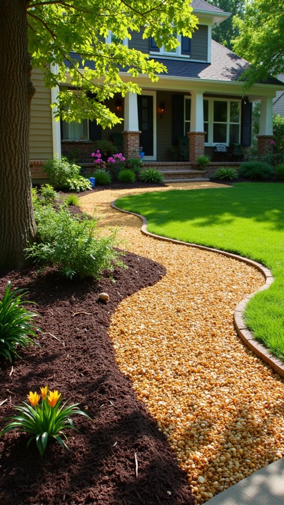 layered mulch enhances appeal