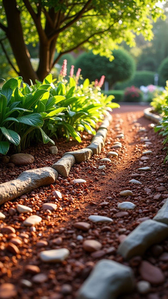 layered mulch enhances garden