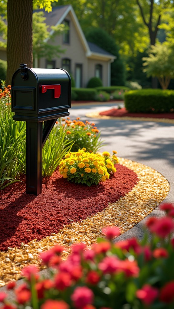 layered mulch for aesthetics