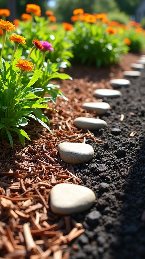layered mulch for aesthetics