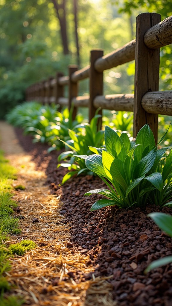 layered mulches enhance aesthetics