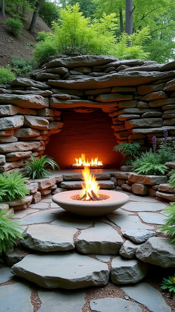 layered rock garden design