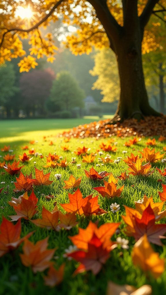 leaves as eco friendly mulch