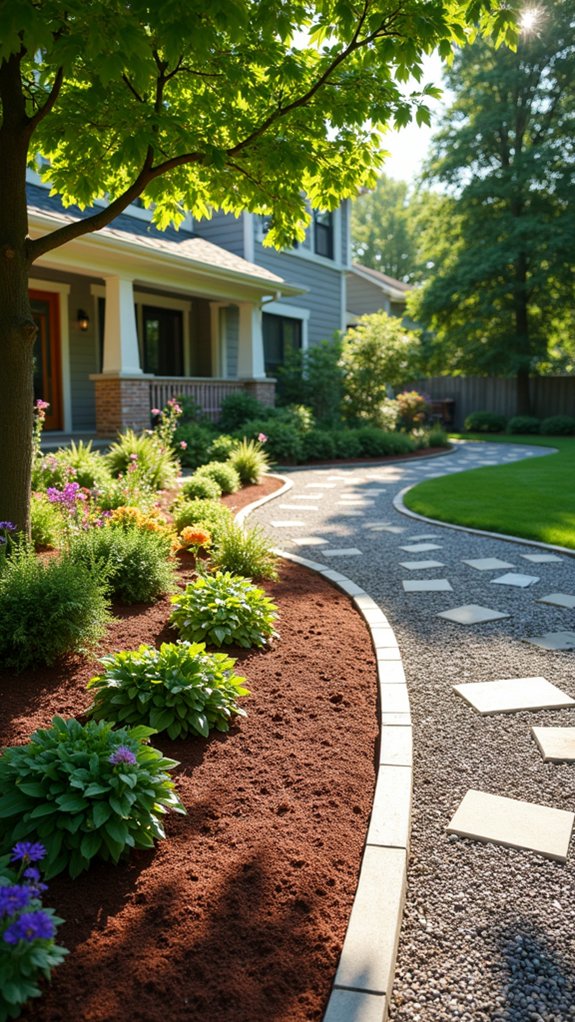 low maintenance front yard landscaping