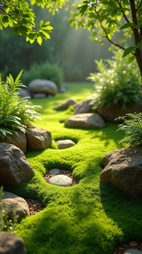 lush moss carpet effect