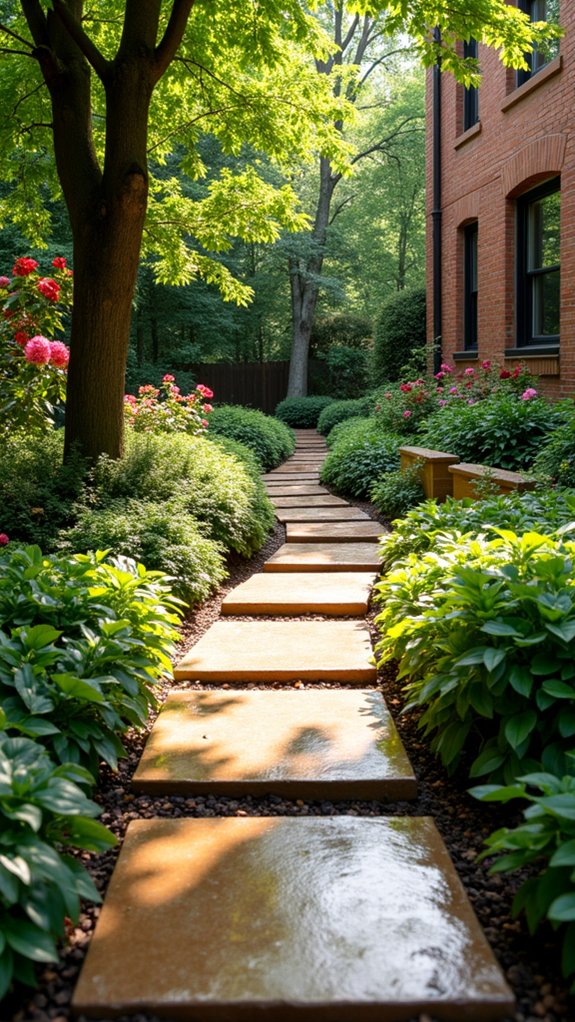 lush pathways enhance garden experience