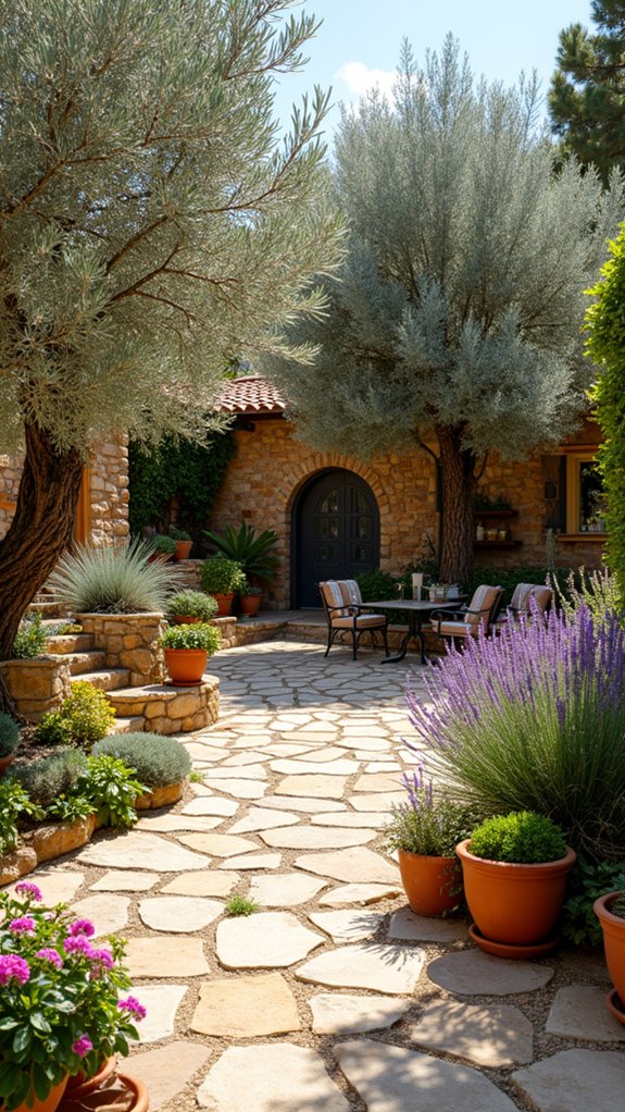 mediterranean rock garden design