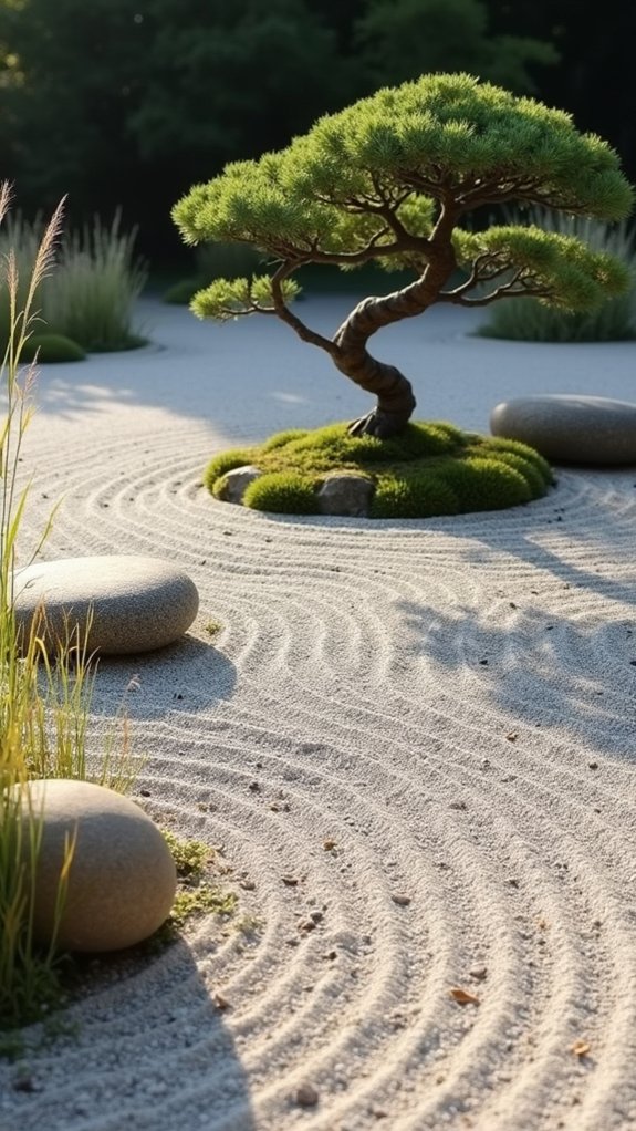 minimalism through raked gravel