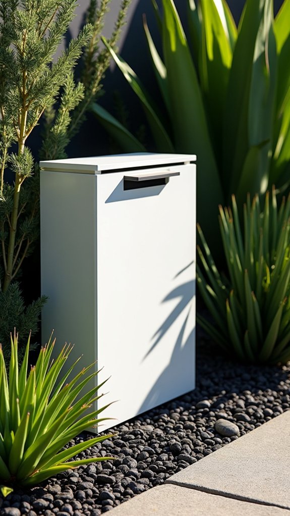 minimalist mailbox landscape design