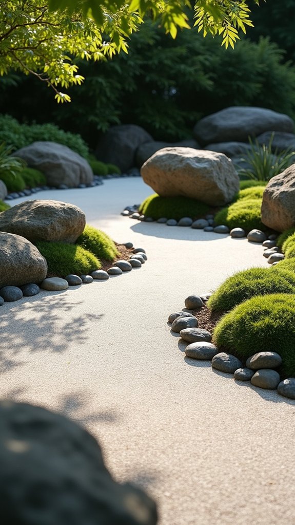 minimalist rock border design
