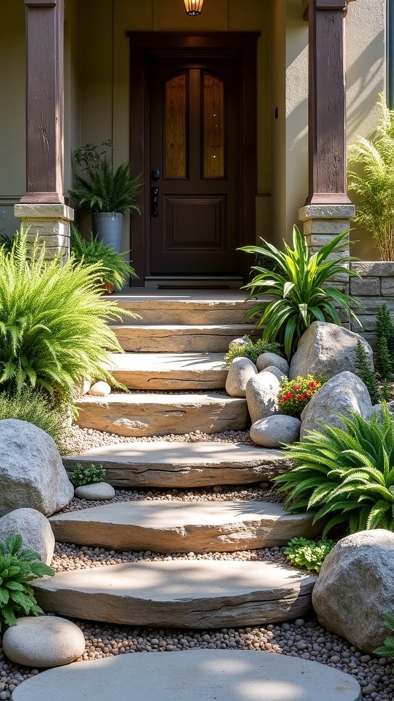 mixed texture rock arrangements